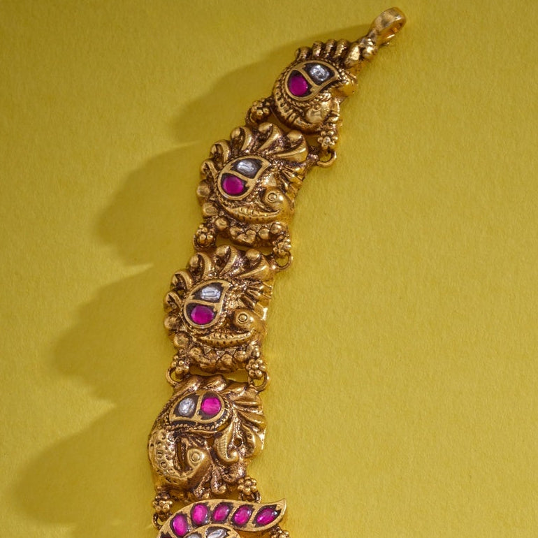 Velmira Peacock Lakshmi Necklace