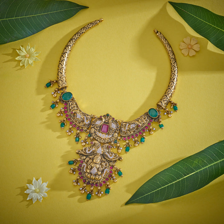 Tharuni Lakshmi Lotus Necklace