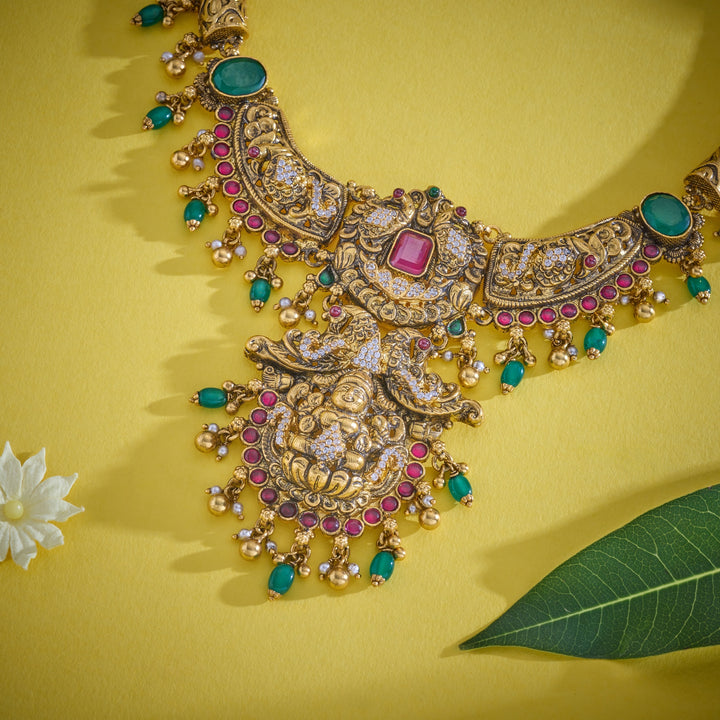 Tharuni Lakshmi Lotus Necklace