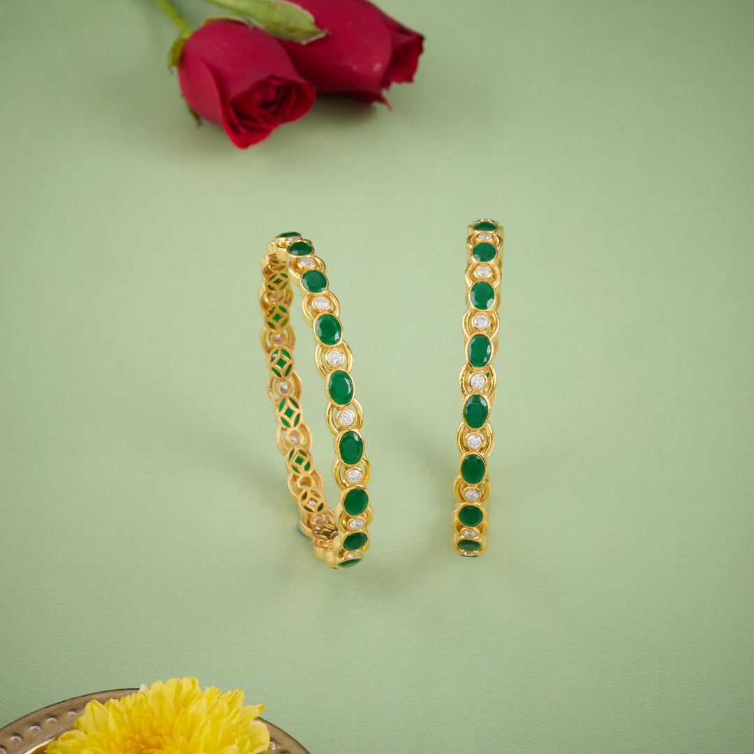 Ovalmera Stone Bangles