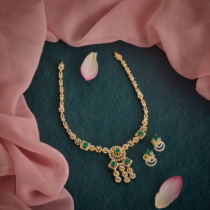 Droplisse CZ Necklace Set