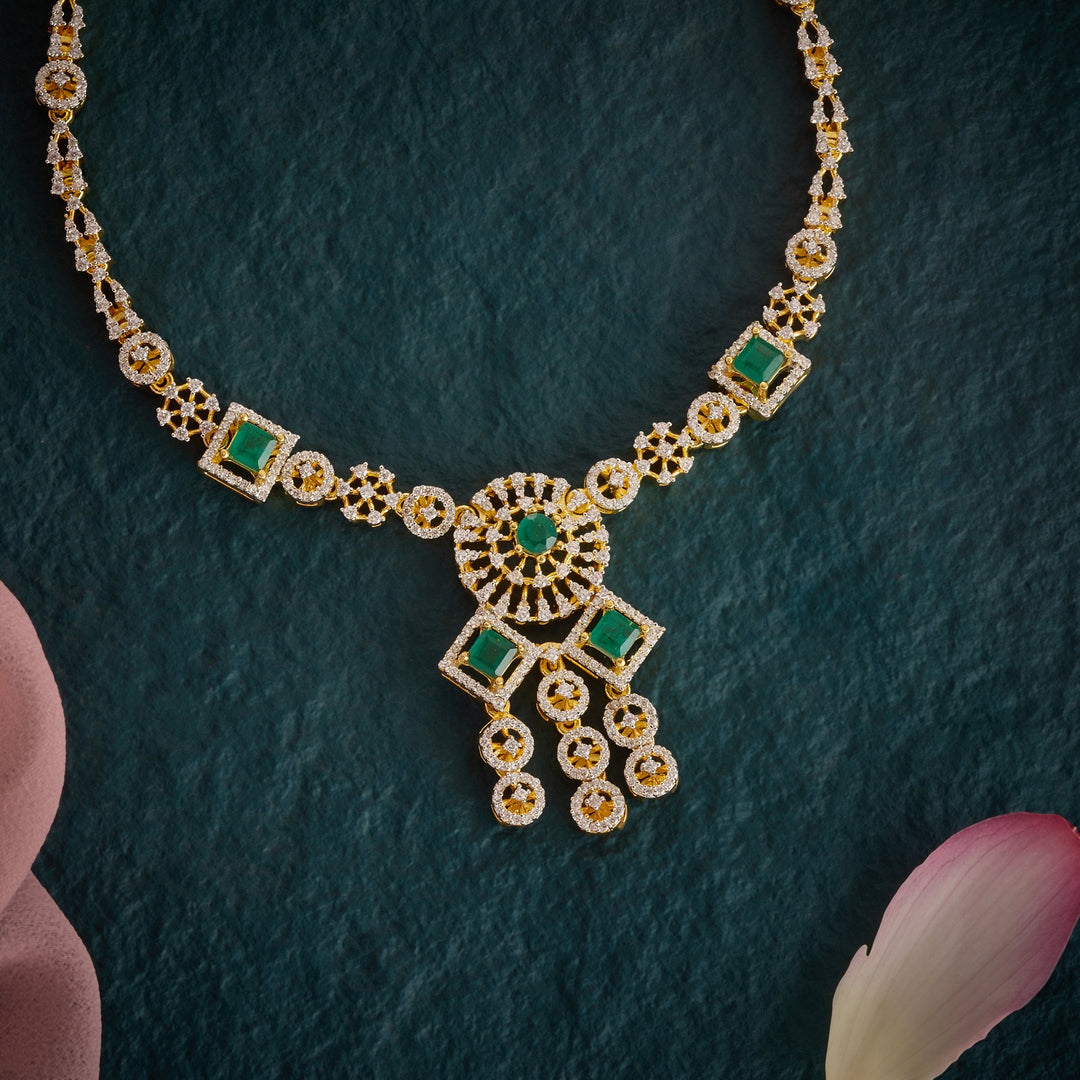 Droplisse CZ Necklace Set