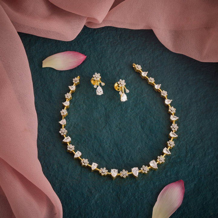 Glitzflora CZ Necklace Set