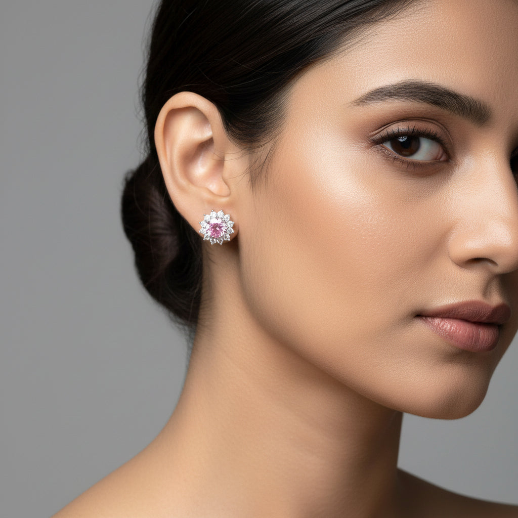 Blushora-Flora Studs
