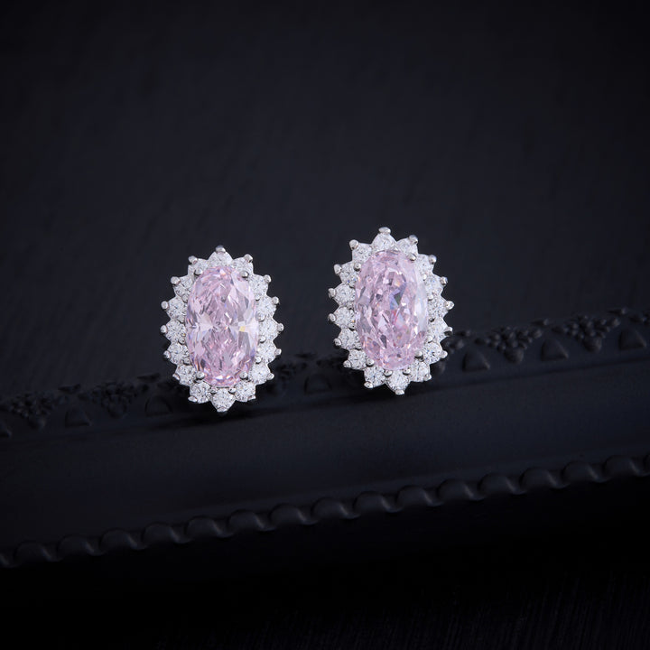 Pinkish-Oval Studs