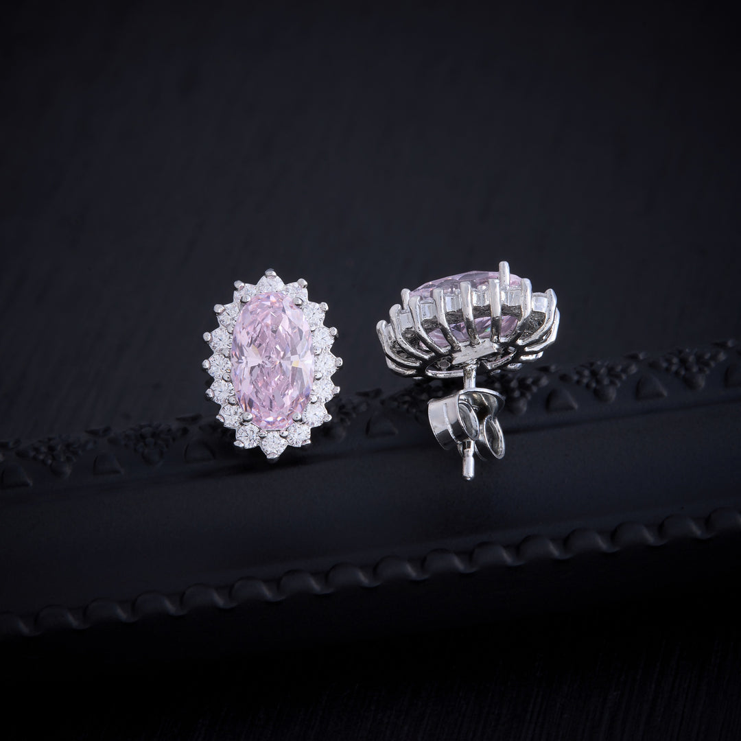 Pinkish-Oval Studs