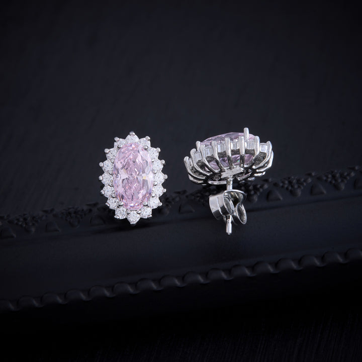 Pinkish-Oval Studs