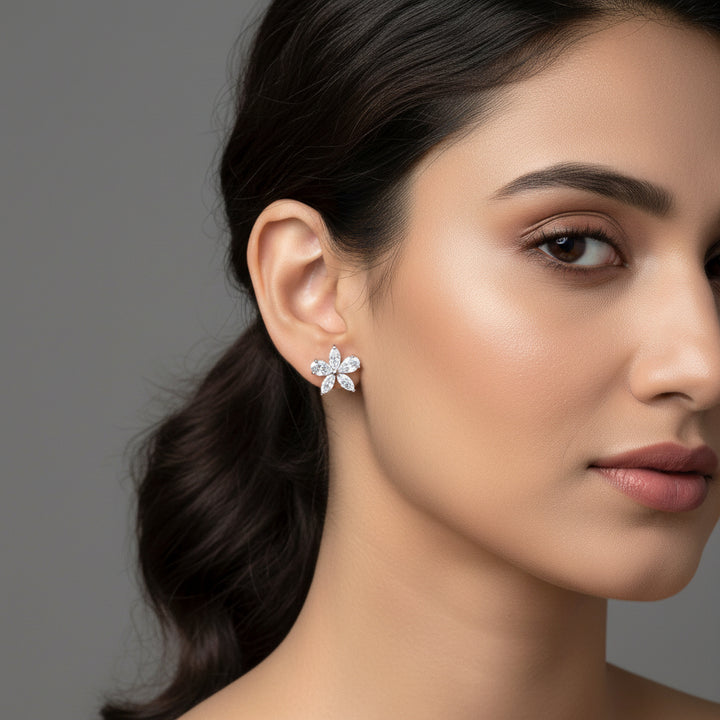 Floral Charm Studs