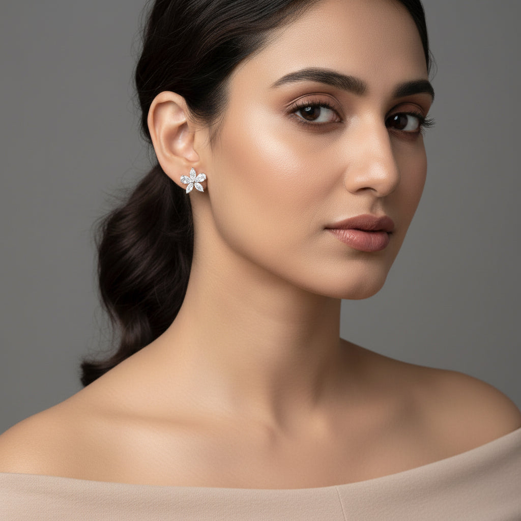 Floral Charm Studs
