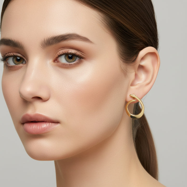 Orbit Edge Hoops