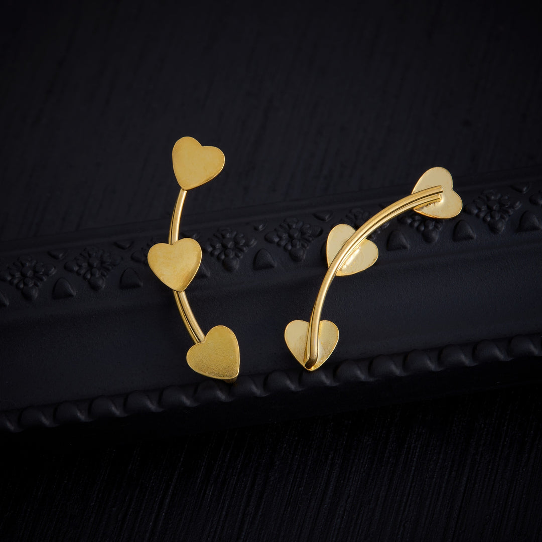 Triple-Heart Ear Cuff