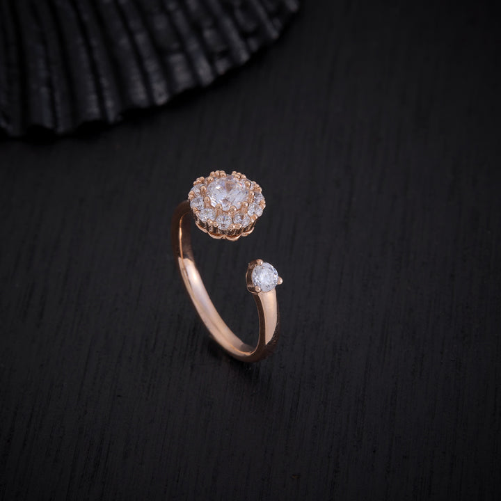 Floral-Set Ring