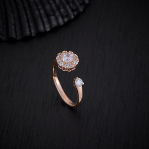 Floral-Set Ring