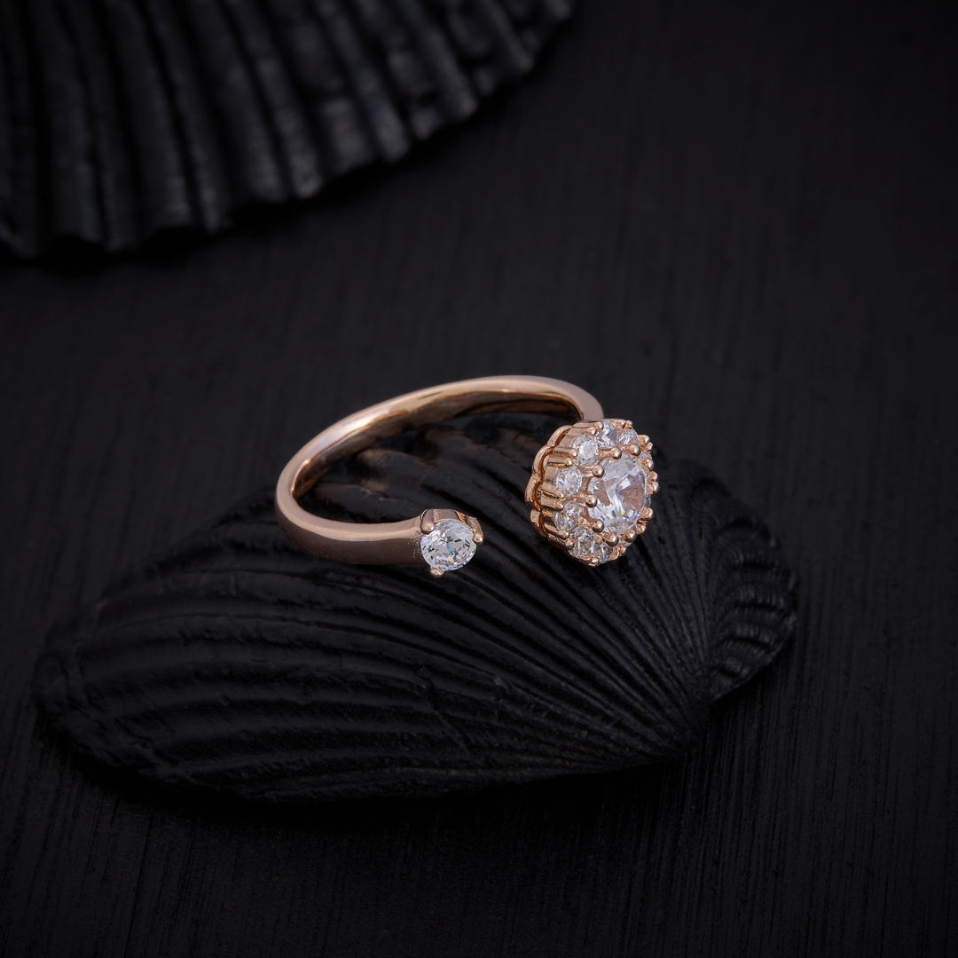 Floral-Set Ring