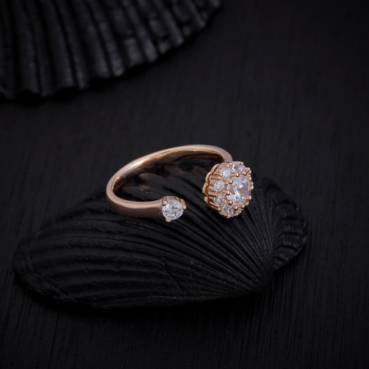 Floral-Set Ring