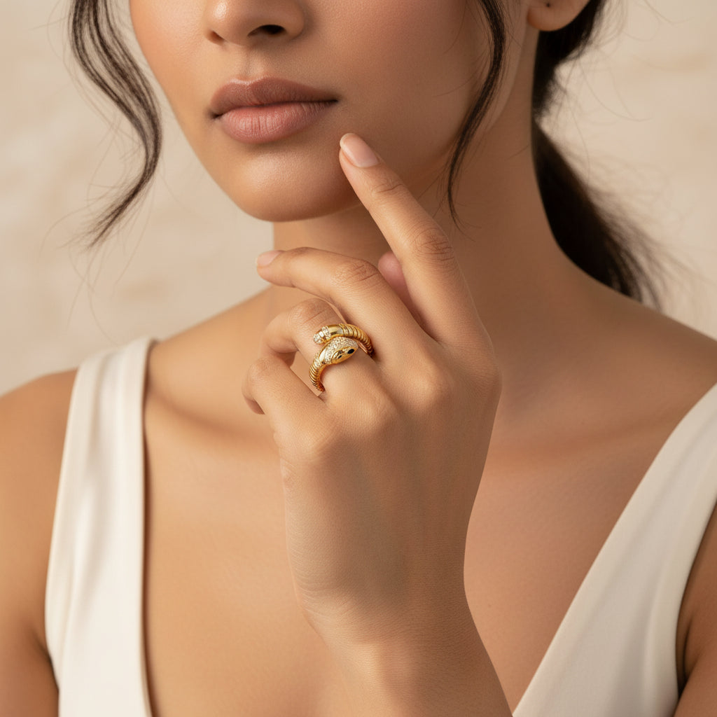 Serpent Crown Ring