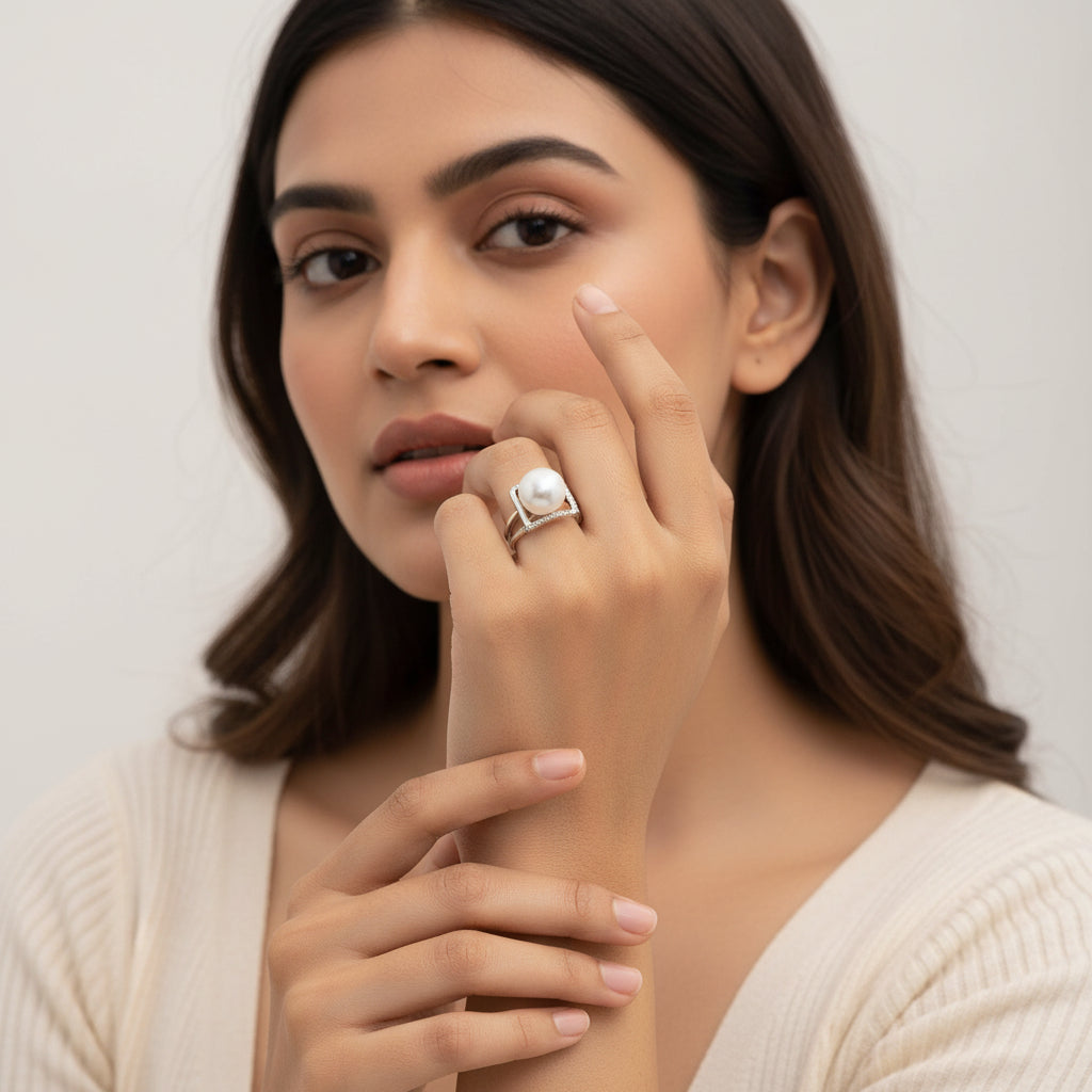 Ivory Pear Ring
