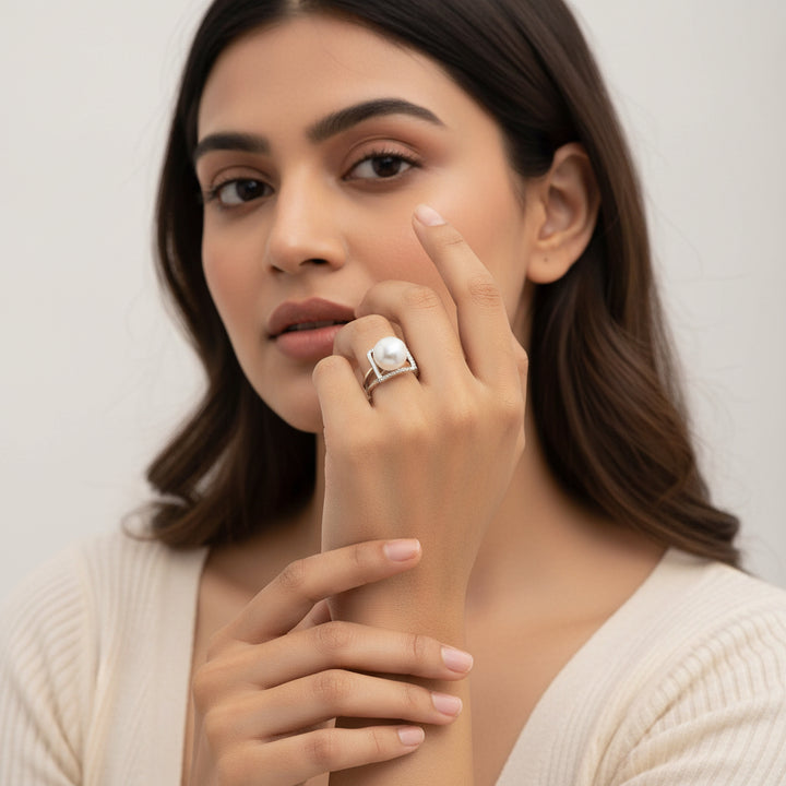Ivory Pear Ring
