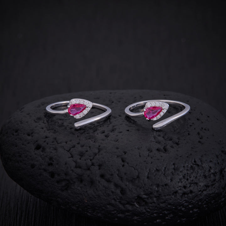 Pear Sparkle Toe Ring
