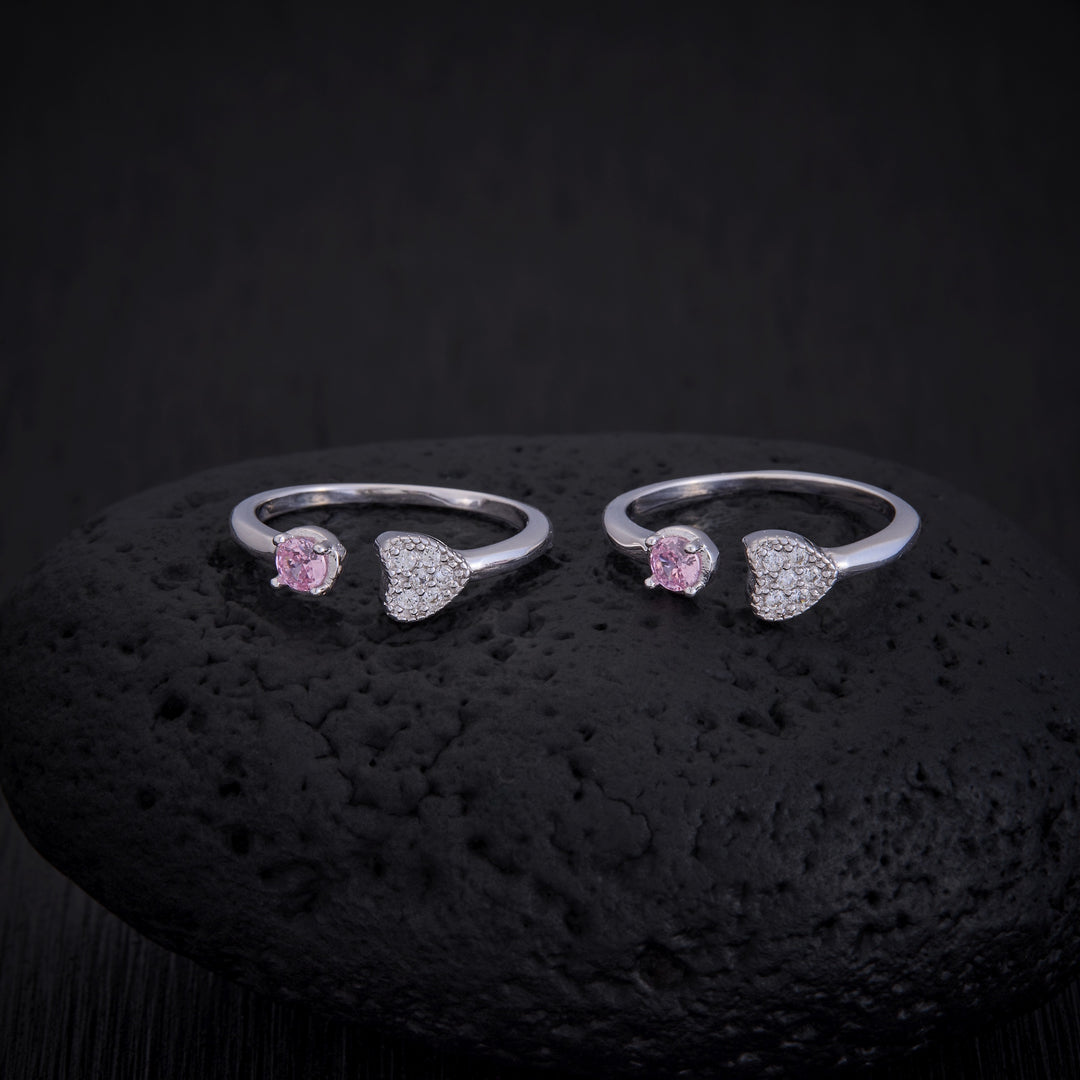 Heart Halo Toe Ring