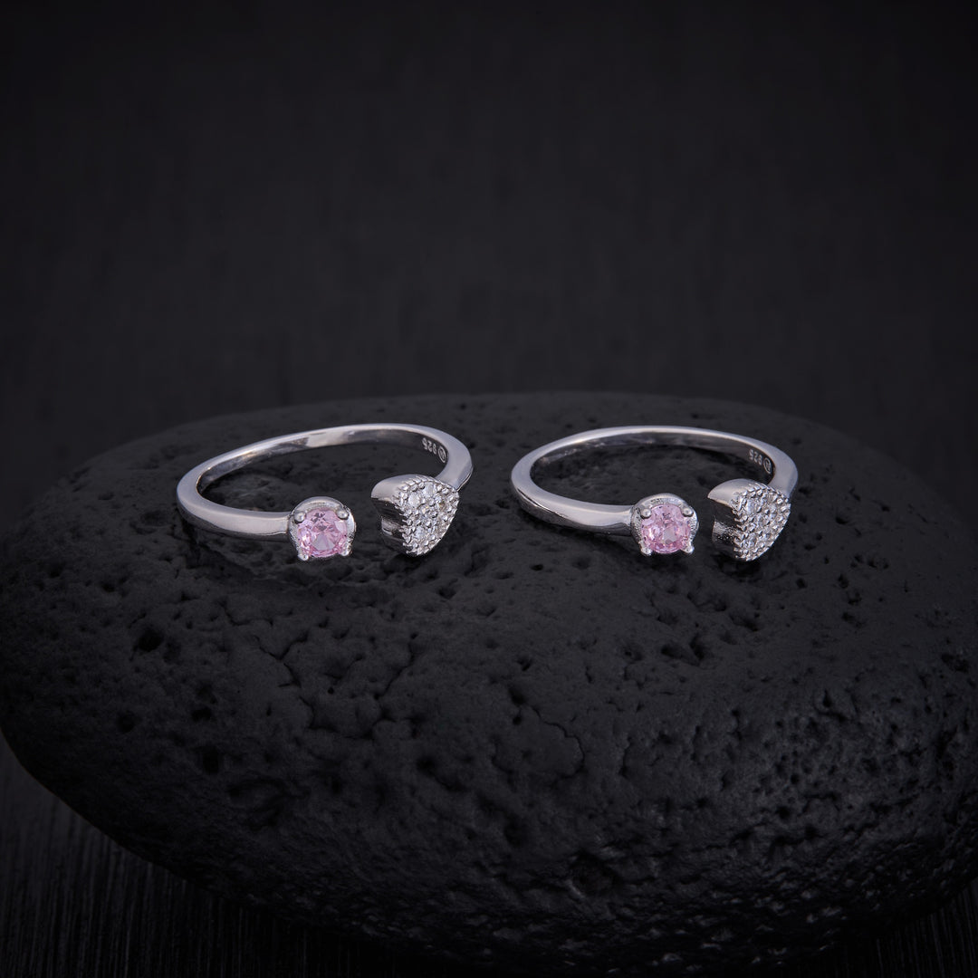 Heart Halo Toe Ring