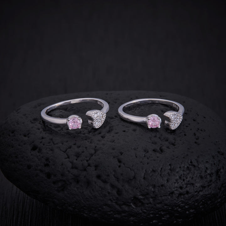 Heart Halo Toe Ring