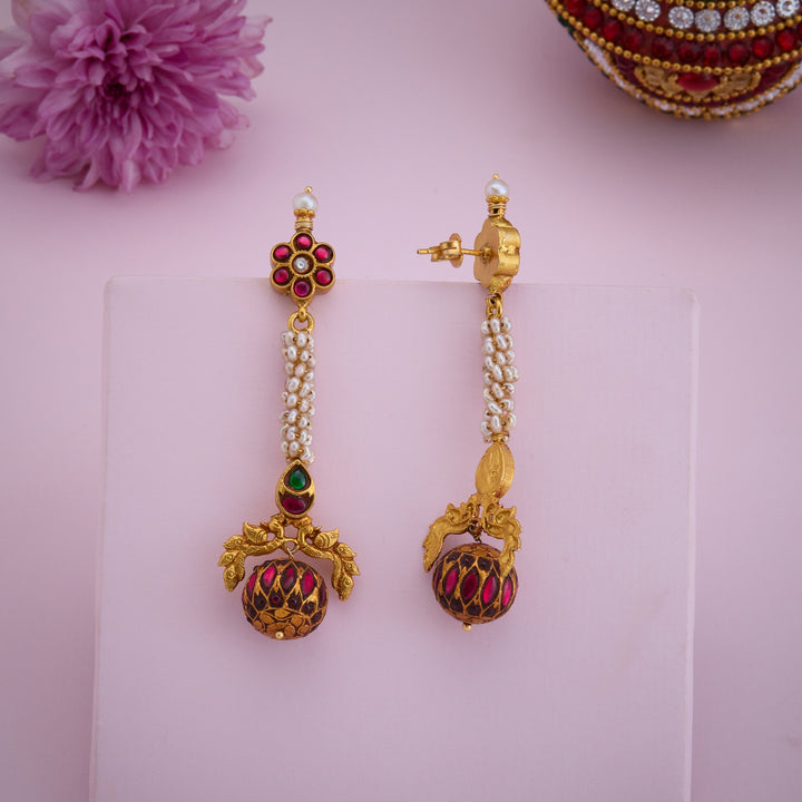 Vilasika Moti Dangle Earrings
