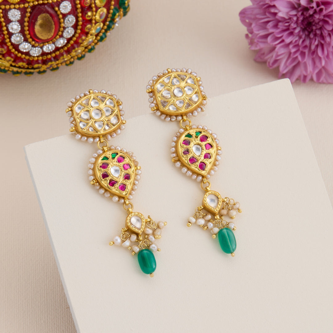 Kanak Phoolanjali Dangle Earrings