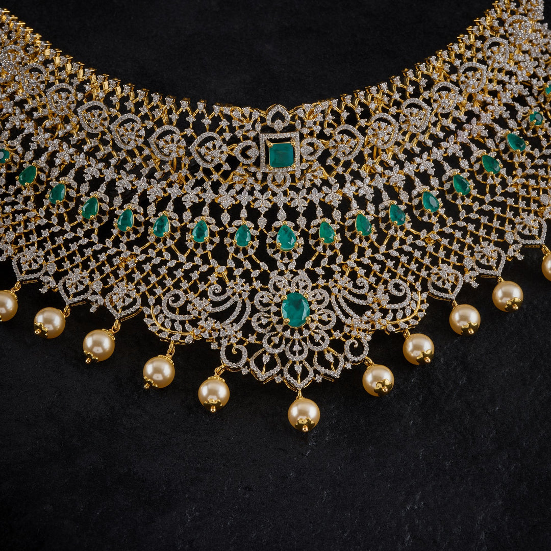 Florazura & Pearl CZ Choker