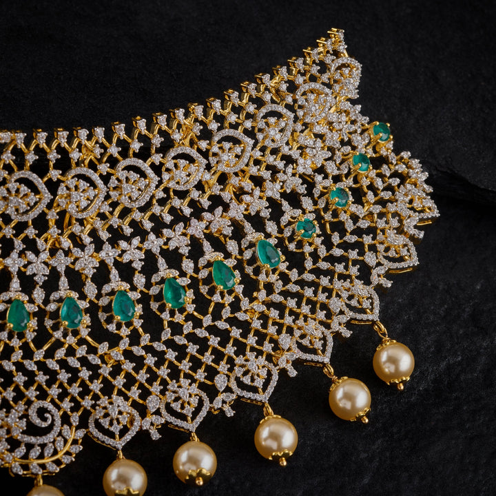Florazura & Pearl CZ Choker