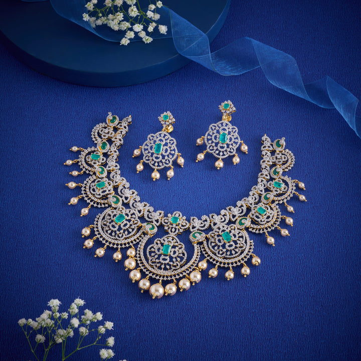 Opaline CZ Necklace Set