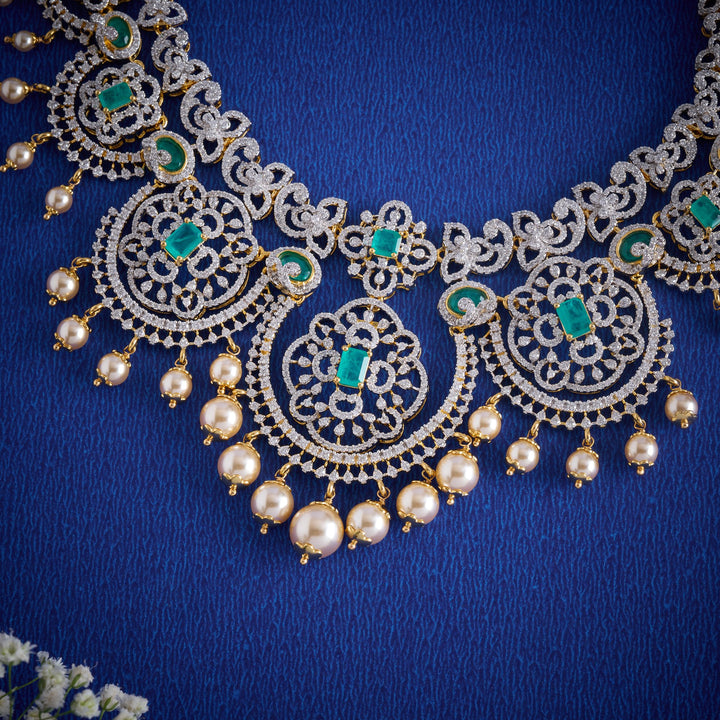 Opaline CZ Necklace Set
