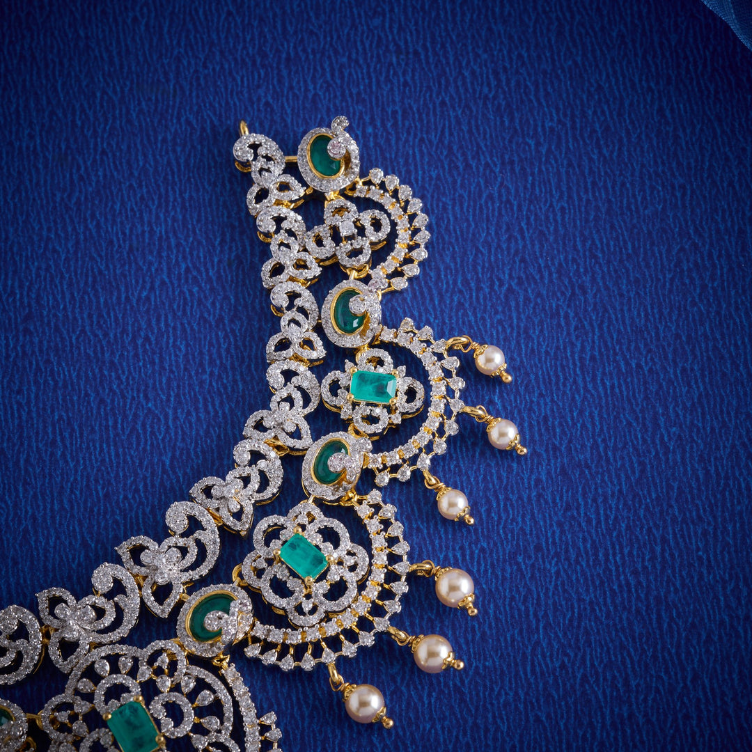 Opaline CZ Necklace Set