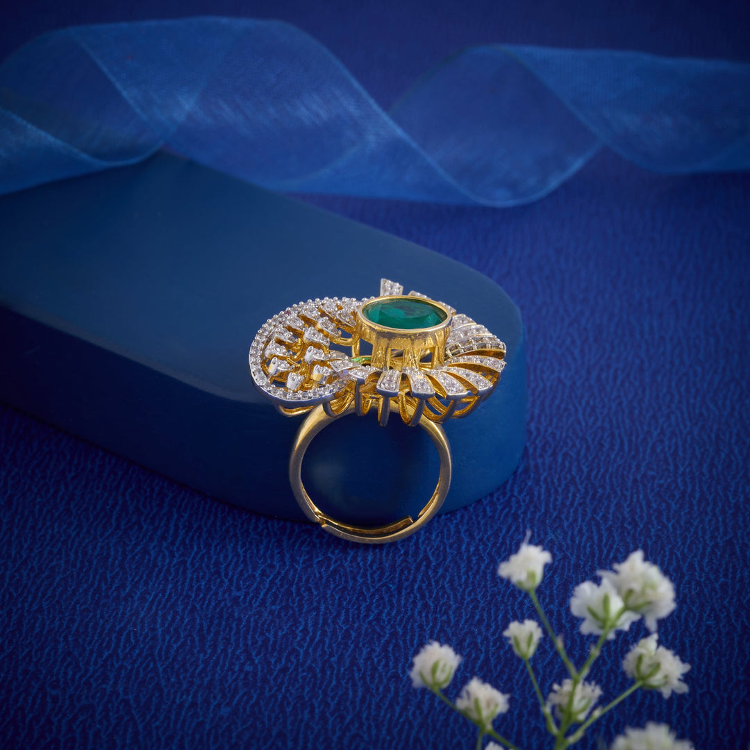 Ziya Adjustable CZ Ring