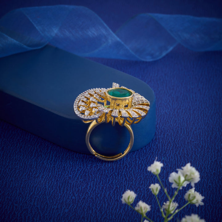 Ziya Adjustable CZ Ring