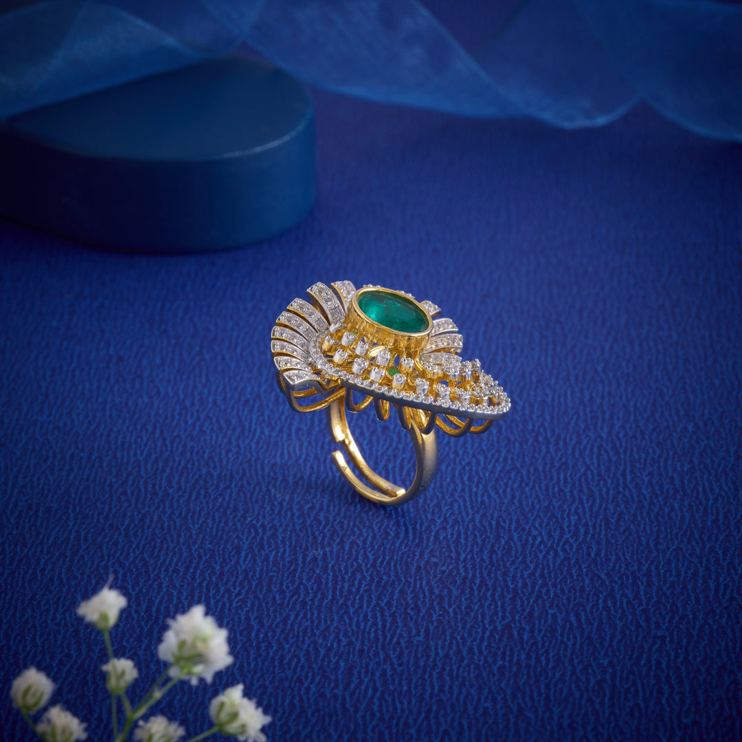 Ziya Adjustable CZ Ring