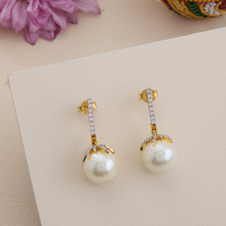 Ivory Whisper Danglers