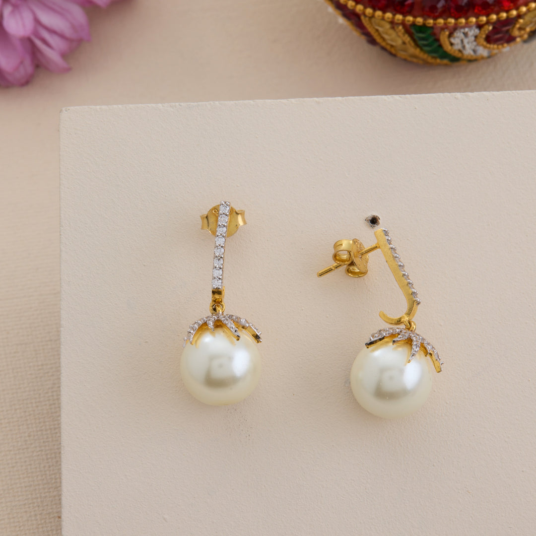 Ivory Whisper Danglers