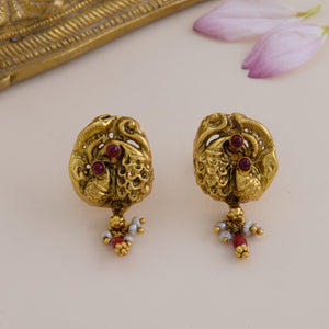 Pichwai Charm Studs