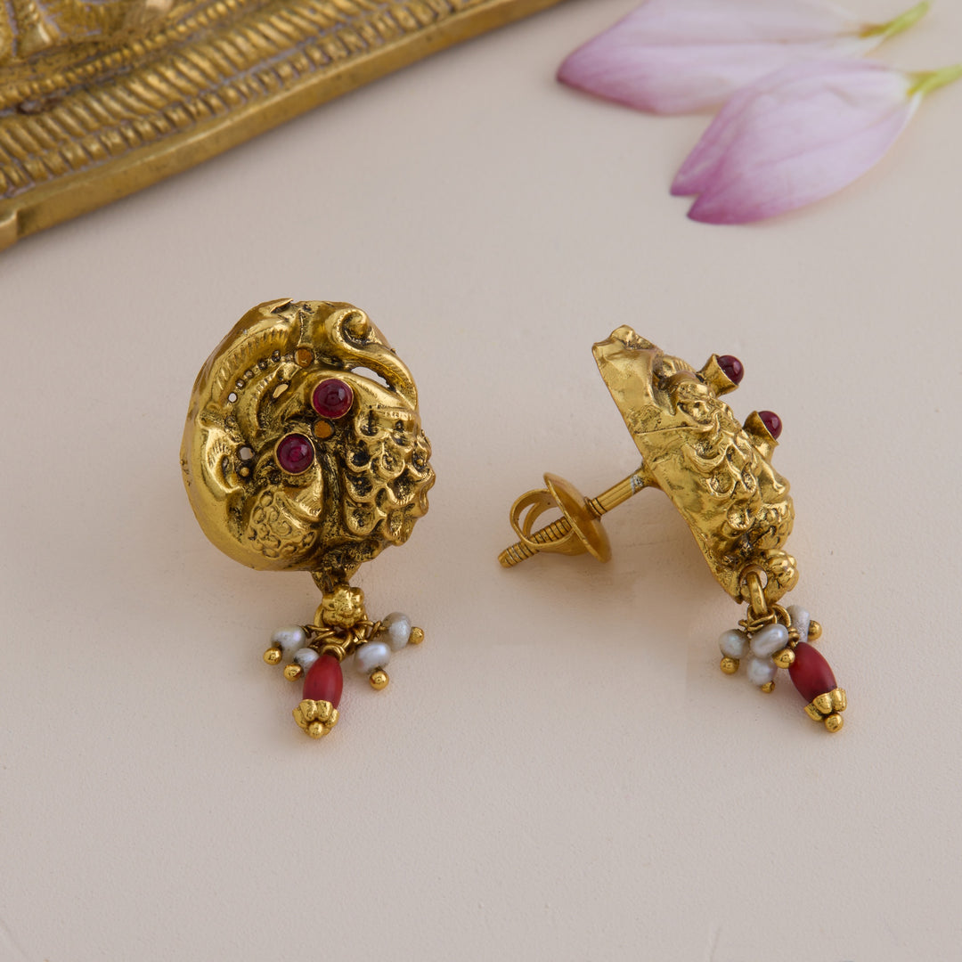 Pichwai Charm Studs