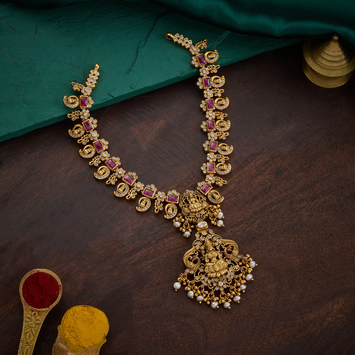 Devi Ruby Shringar Short Necklace
