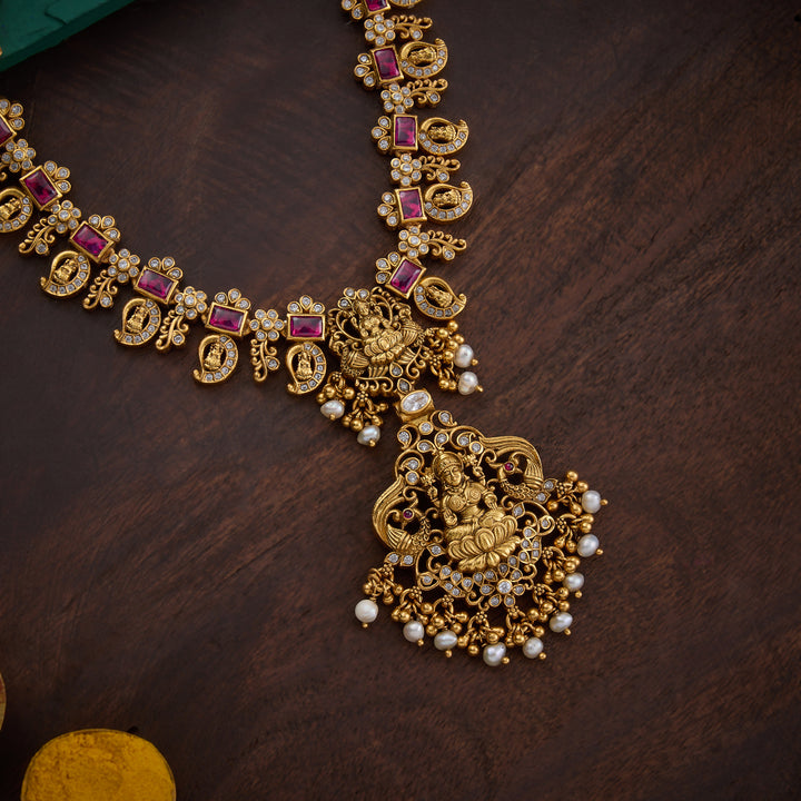 Devi Ruby Shringar Short Necklace