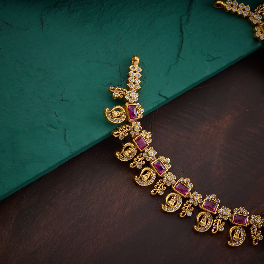 Ruby Pushpam Short Necklace