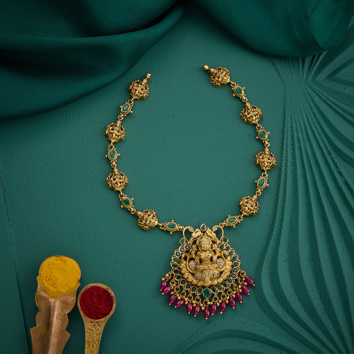 Shakti Navaratna Short Necklace