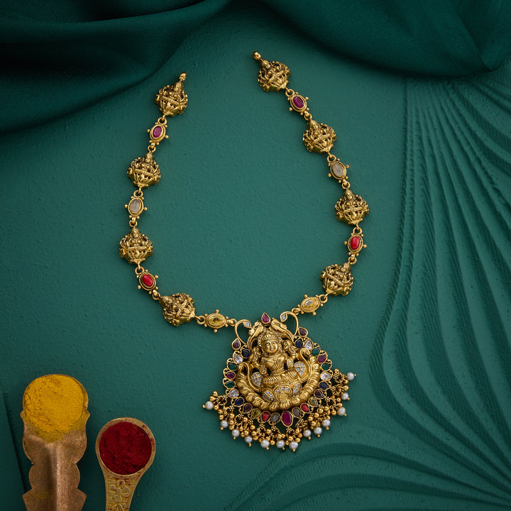 Shakti Navaratna Short Necklace