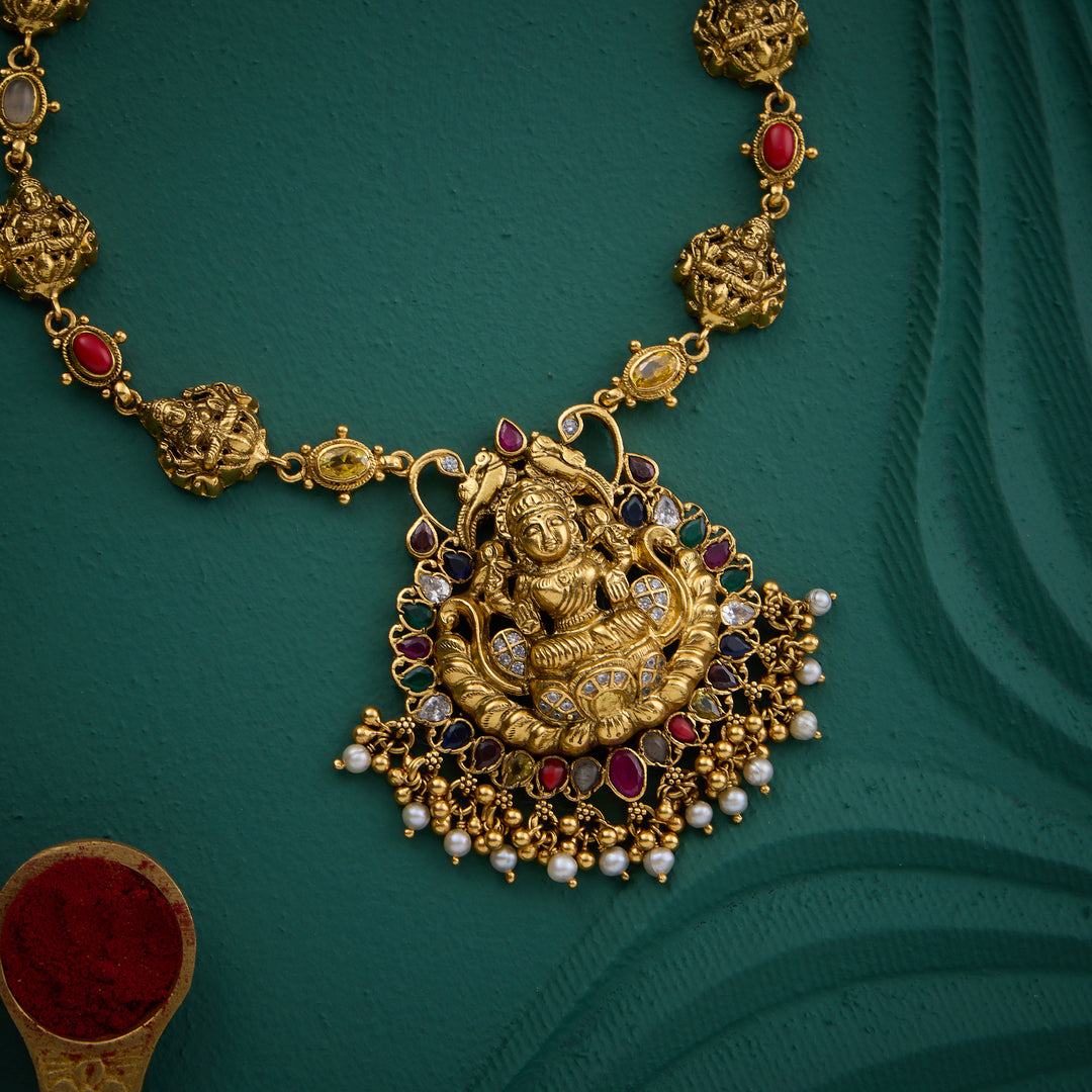 Shakti Navaratna Short Necklace
