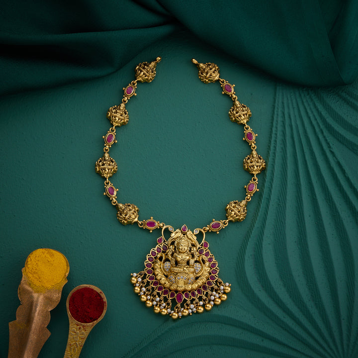 Shakti Navaratna Short Necklace