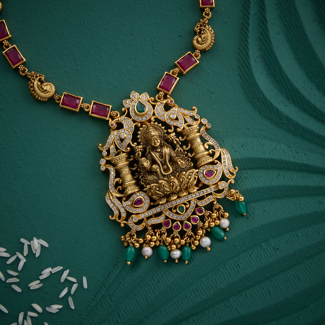 Ruby Pushpam Short Necklace