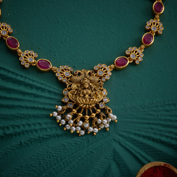 Shree Ruby Rose Short Necklace