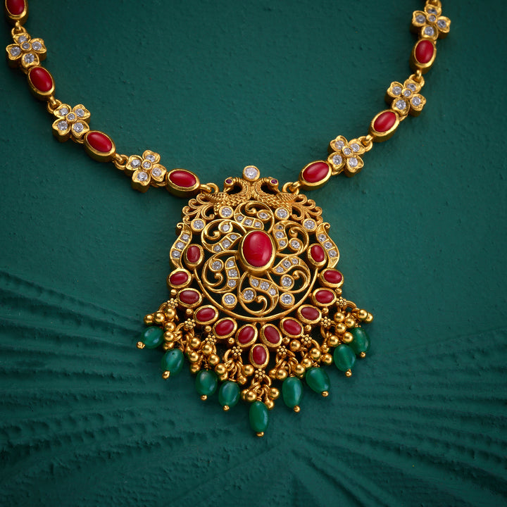 Rajkumari Coral Short Necklace